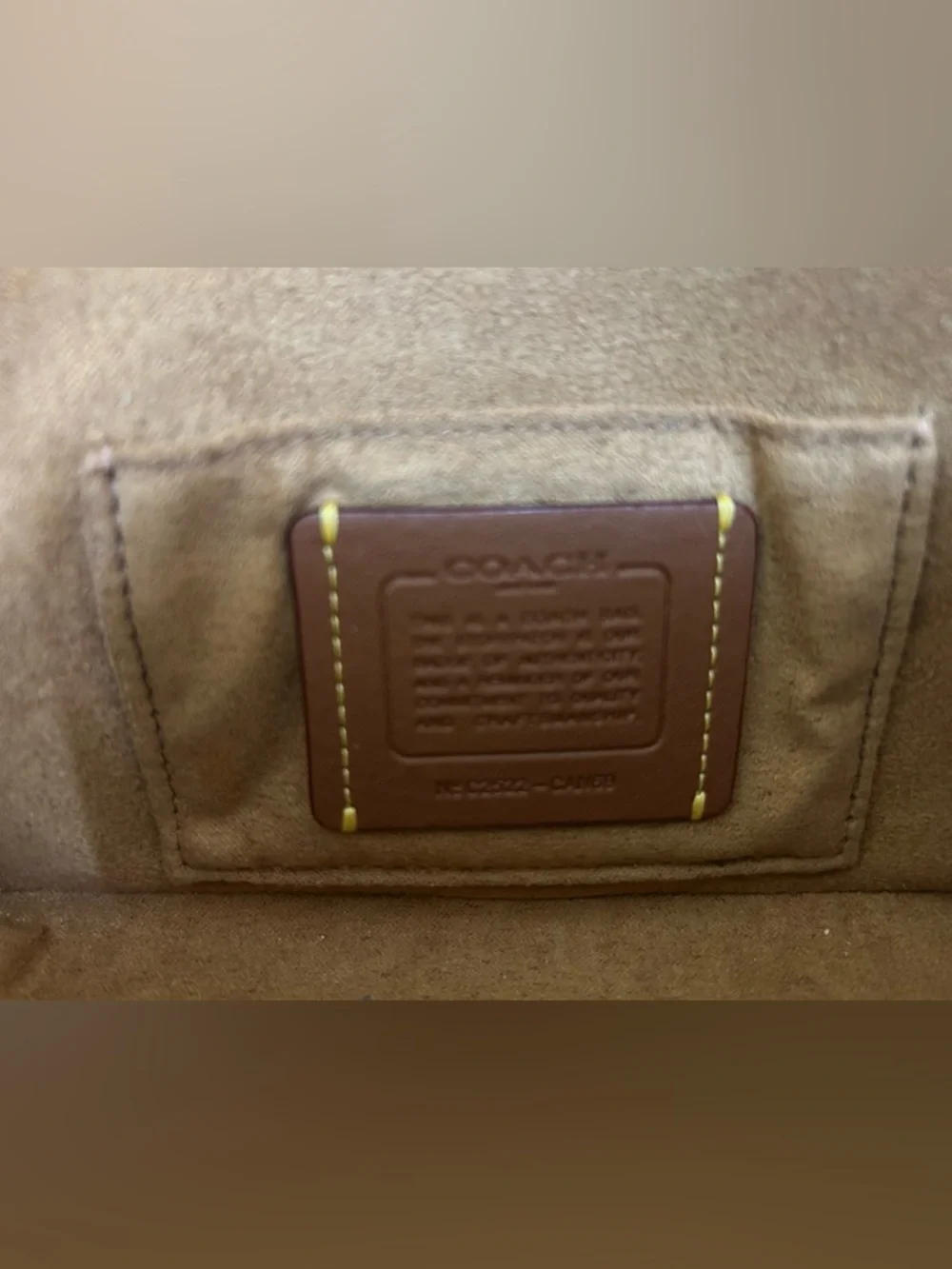 Coach Hailey FlapBag Crossbody Toast/Black Gold Hardware Can69 - Picture 7 of 11